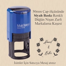 Davetiye Düğün Nişan Zarf Kaşesi - Mühür - Damga , R50