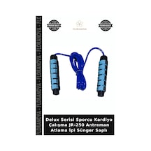 Delux Serisi Sporcu Kardiyo Çalışma Jr-250 Antreman Atlama İpi Sünger Saplı
