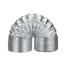 127 Mm Alüminyum Flex Aspiratör Borusu, Isıya Dayanıklı, Esnek