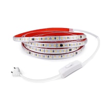 Sb-6508 Led Şerit, Beyaz Ve Gün Işığı Şerit Led Işık 120 Led, Silikonlu 10 Cm Kesilebilir, Aç K Standart
