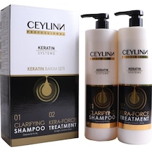 Ceylinn Keratin Clarifying Şampuan 1 L + Kera-Force Düzleştirici Keratin 1 L