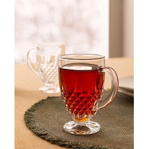 Lasalle 4&apos Lü Çay Fincanı, Şeffaf Açık Gri