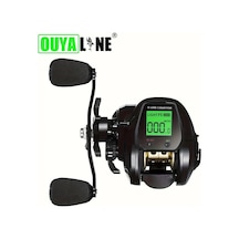 Motion003 Ouyalıne Siyah Tx800 Sol Yön Ambidextrous Alüminyum Baitcasting Olta Makarası Dijital Ekran Usb Şarj 7.2:1 Dişli 10kg Tuzlu Su