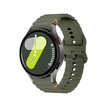 Samsung Galaxy Uyumlu Watch 4 5 6 7 Fe 40 40 44 Classic 42 43 46 47 Mm Kordon Dekoratif Örgü Çizgili Spor Silikon Kayış