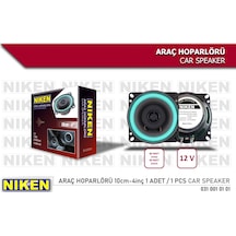 Niken 4'' - 10cm Oto Araç Hoparlörü 12V 80Watt (1Adet) Niken 4'' - 10cm Oto Araç Hoparlörü 12V 80Watt (1Adet)