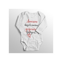 Babylimon Bebek Beyaz Seni Çok Seviyorum Baba Yazısı Baskılı Bebek Zıbın Beyaz - 133091410 Beyaz