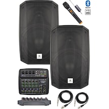Maxword Maxi-12A-MİXER Set 2 Adet 12 İNÇ Aktif Hoparlör Mikser ve