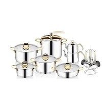 İnter Çelik Sahra Gold Tencere Takımı