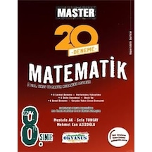 8. Sınıf Master 20 Matematik Denemesi -  Okyanus Eğitim