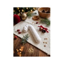 Ministone Kendin Boya Taş Tozu Baston Şeker / Candy Cane Yılbaşı Objesi Ve Hobi Seti 6 Renk Boya + Fırça Hediyeli