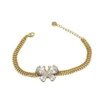 Çelik Taşlı Büyük Kelebek Bileklik