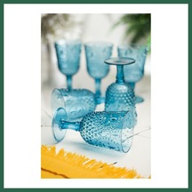 Bezos Akrilik Aquamarin 6'lı Kadeh & Su Meşrubat Kahve Yanı Bardağı 450 Ml Cam Değildir Bzs01