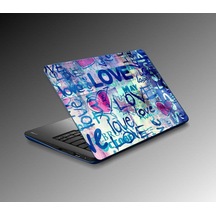 Laptop Sticker Notebook Pc Kaplama Etiketi Love
