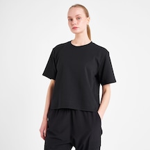 Lescon Siyah Kadın Kısa Kollu T-shirt 25n-2145