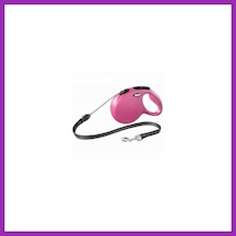 Flexi New Classic Otomatik İp Köpek Gezdirme Tasması Medium 8 Mt Pembe Bty