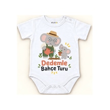 Babylimon Dedemle Bahçe Turu Beyaz Kısa Kollu Çıtçıtlı Bebek Zıbını Beyaz - Dedemle Bahçe Turu - 928161932 Beyaz - Dedemle Bahçe Turu