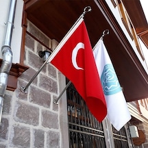 Duvar Tipi Bayrak Direği Ayyldız Dahil 115 Cm Standart
