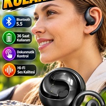 Bluetooth 5.5 Kablosuz Kulaklık Dokunmatik Kontrollü 36 Saat Kullanım Hi-fi Ses 00