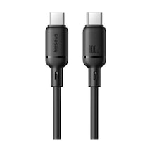 Baseus Silky Series Type-c To Type-c 100w Hızlı Şarj Kablosu 1m - Siyah