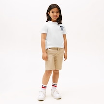 Tommy Hilfiger Varsity Graphic Çocuk Beyaz T-shirt Kb0kb09868 Beyaz