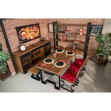 Deryawood Masif Mobilya Masif Doğal Ahşap Bahçe Masası