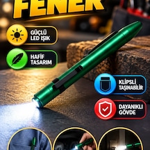 Led Kalem Fener Klipsli, Hafif Ve Taşınabilir Aydınlatma Aracı