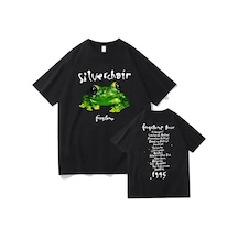 Tarzsokak Beyaz Silvershirt Frogstomp 1995 Lar/erkekler -gömlek Hip Hop S Siyah