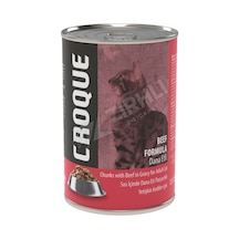 2 Adet Croque Dana Etli Konserve Yetişkin Kedi Maması 400 Gr