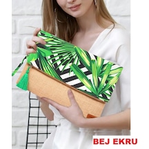 Ju Yaratıcı Tasarım Kadın Portföy & Clutch & 0Muz Çantası
