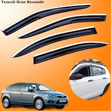 Ford Focus 2 Hb Mügen Cam Rüzgarlığı Abs Krom Nikelajlı Cam Rüzgarlığı 2005-2011 Arası 4 Lü Set