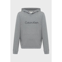 Calvin Klein Ls Eu Std Logo 350te, P7e Erkek Gri Sweatshirt