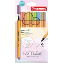 Stabilo Point 88 Pastellove 12 Li 8812-7-7 Çok Renkli