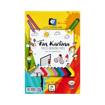 Fon Kartonu- A4 Boyutunda 10 Renk 120gr.