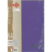 Komeks Spiralli Defter Plastik Kap.4+3 Seperatör 210 Yp Mor
