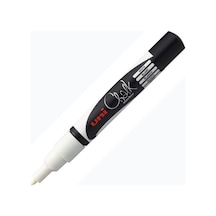 Uni Chalk 1.8-2.5 Mm Yuvarlak Uç Su Bazlı Sıvı Tebeşir Kalemi Beyaz