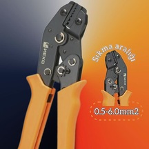 Yalıtımsız Sıkma Aleti, 0,5-6,0 Mm²/22-10 Awg Sıkma Aletleri