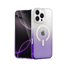 İphone 16 Pro Max Pummel Shiny Magsafe Kapak - Mor