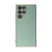 Samsung Galaxy S24 Ultra İçin Kılıf Olive Plated Yeşil Galaxy S24 Ultra İle Uyumlu Kılıf - Yeşil