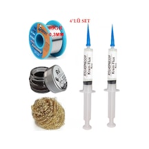 Mechanic Lehim Teli 0,3mm 40gr Havya Uc Temizleyici Rslasm Flux Lehim Toplama Seti St23