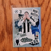 Topps Match Attax Dusan Vlahovic Dijital İmzalı Oyun Kartı 412