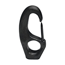 Snap Hook W/Eye 15X55Mm. F/ 8Mm Cord. Polyam. Black