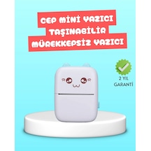 Mini Termal Yazıcı Kablosuz Taşınabilir Bluetooth Bağlantılı 200 Dpı Çok Renkli