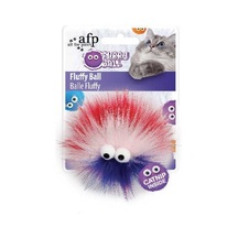 Afp Furry Ball - Tüylü Renkli Top Oyuncak Kırmızı