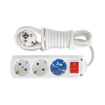 Almera 3'lü Anahtarlı Topraklı Priz3 Mt.