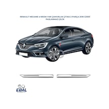 Ebal Otomotiv Renault Megane 4 Krom Yan Çamurluk 2 Parça 2016-2020 Model Arası Uyumlu P.Çelik