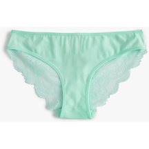 Koton Brief Dantelli Külot Fitilli Pamuklu Yeşil 4slk30108mk Yeşil