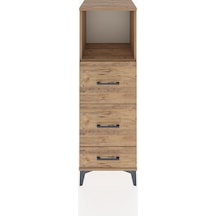 Hyperion Dolap 2 Raflı 3 Çekmeceli Tek Kapaklı 44x44x134 Çam-çam Atlas Çam