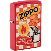 Zippo Retro Kırmızı Mat Çakmak 090079
