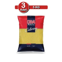 Oba Tel Şehriye Makarna 5 Kg X 3 Adet Uzun Süreli Stok Paketi