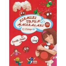 1.Sınıf Kırmızı Topun Maceraları 10 Kitap Set Renkli Hece - Yuva